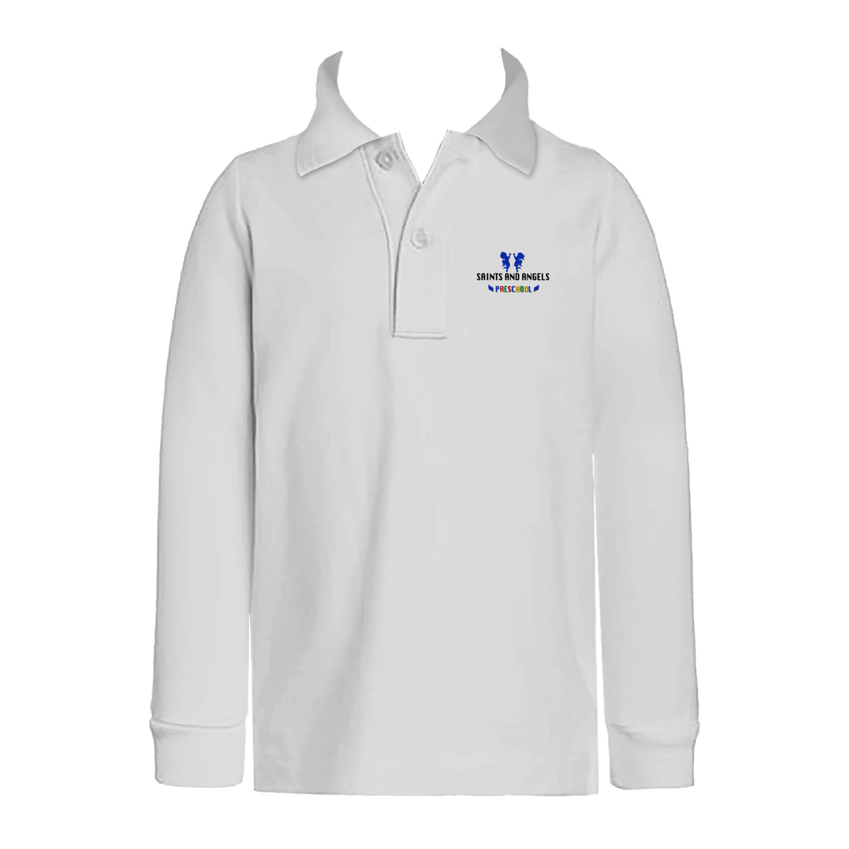 SAINTS AND ANGELS GOLF SHIRT, UNISEX, LONG SLEEVE, CHILD