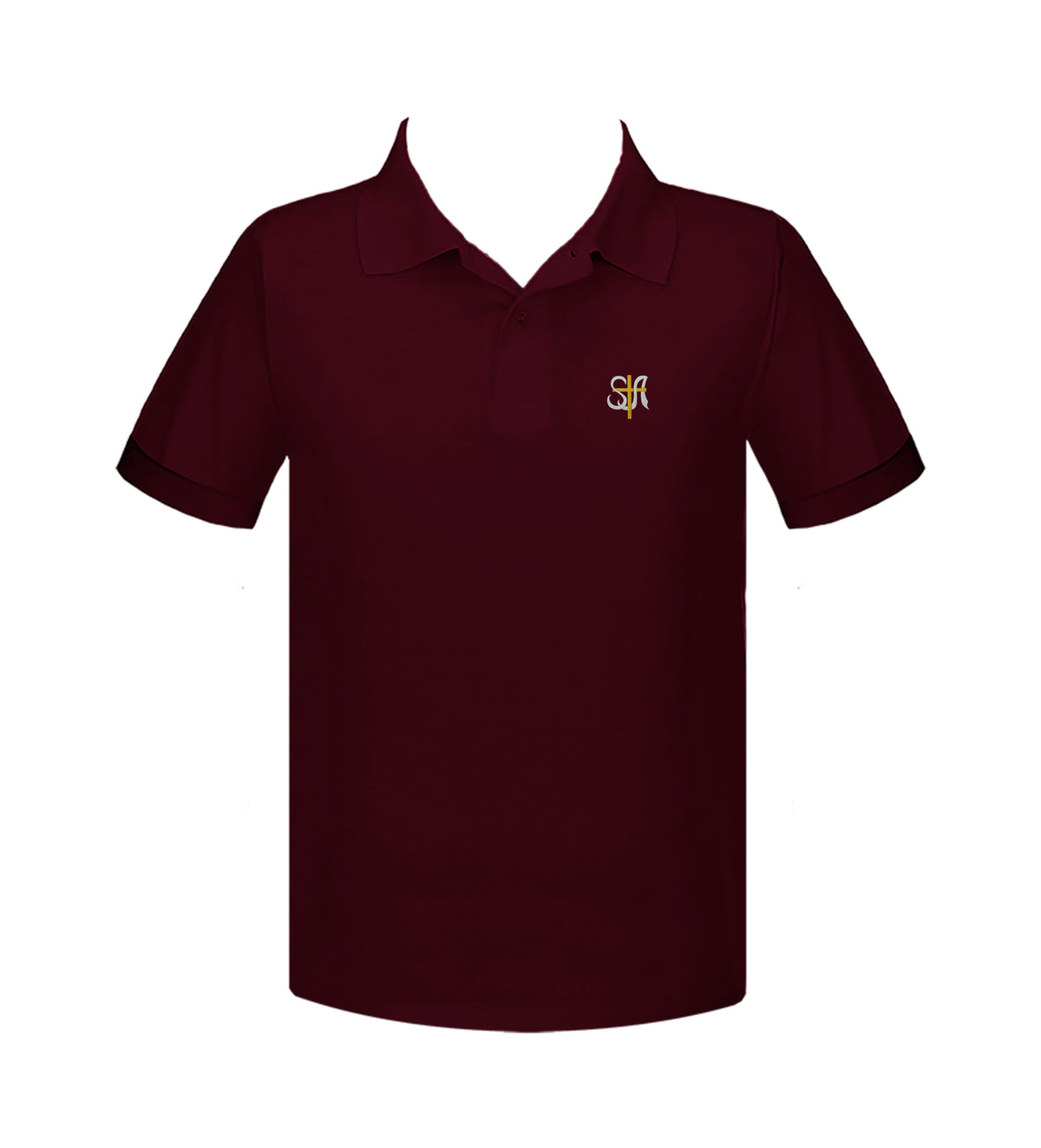 ST. ANTHONY&#39;S KITIMAT GRADE 7-9 GOLF SHIRT, UNISEX, SHORT SLEEVE, YOUTH