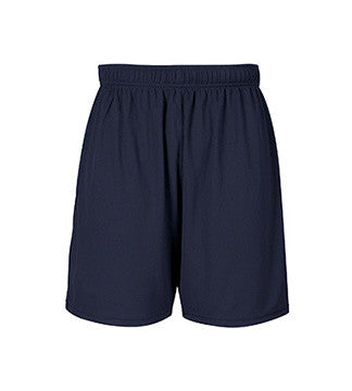 NAVY GYM SHORTS, WICKING, CHILD