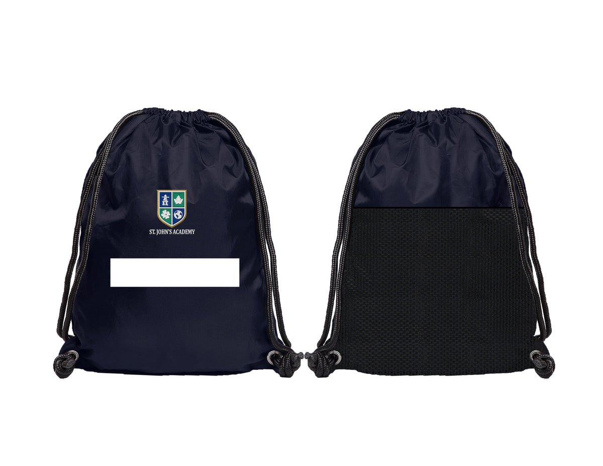 ST. JOHN&#39;S ACADEMY DRAWSTRING BAG