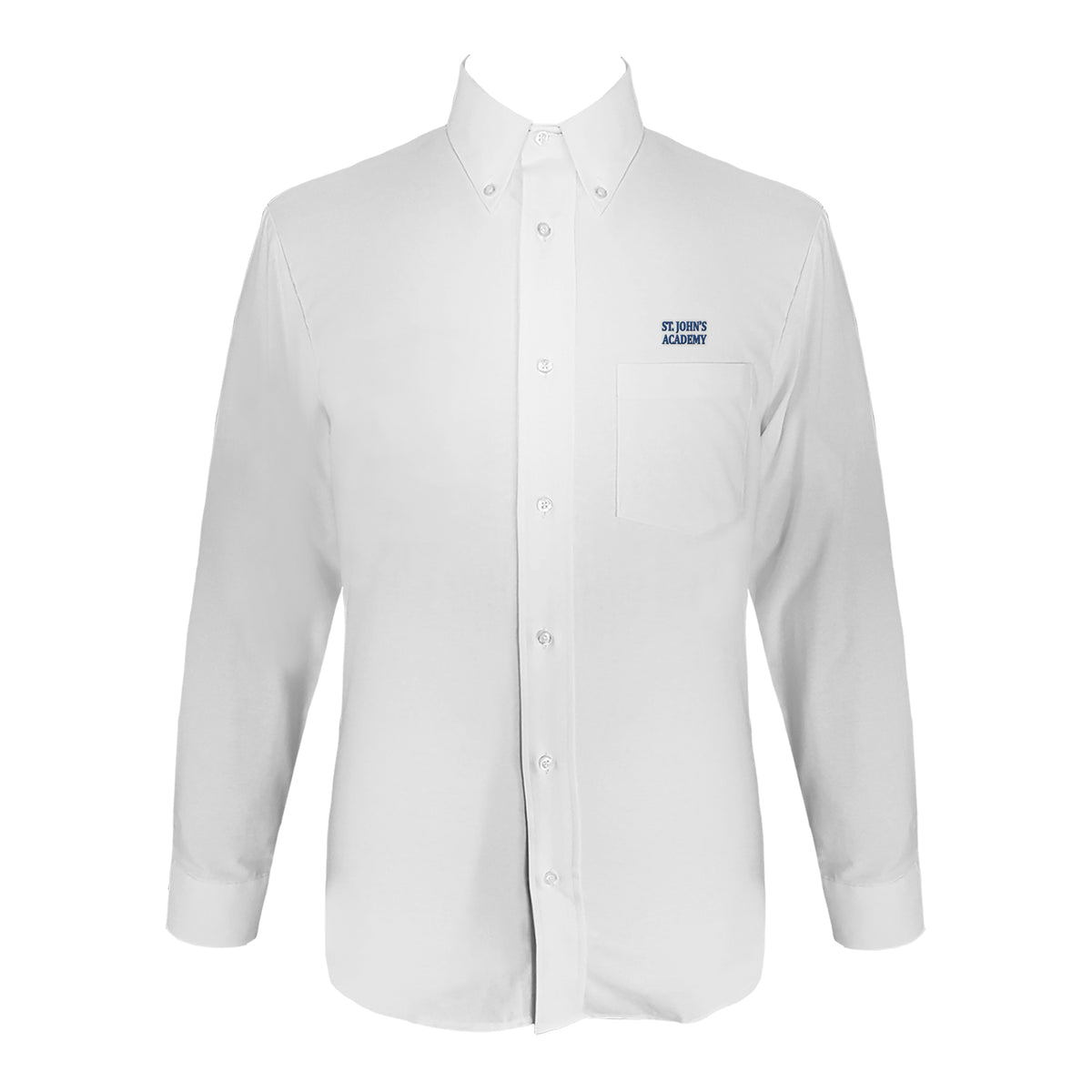 ST. JOHN&#39;S ACADEMY DRESS SHIRT, LONG SLEEVE, SLIM CUT, MENS