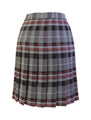 TARTAN CLASSIC WIDE FULL PLEAT SKIRT WITH BLACK EMPHASIS, REGULAR BACK, 2901-54