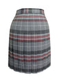 TARTAN CLASSIC WIDE FULL PLEAT SKIRT WITH GREY EMPHASIS, REGULAR BACK, 2901-54