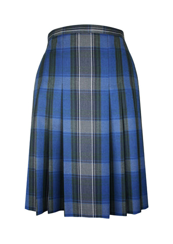 TARTAN BOX PLEAT SKIRT, ADJUSTABLE WAIST, 2901-03