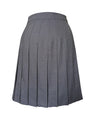GREY CLASSIC WIDE FULL PLEAT SKIRT, REGULAR BACK, UP TO SIZE 29