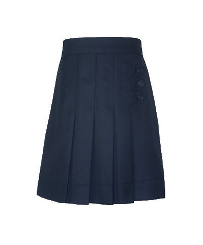 ***DARK NAVY THREE BUTTON SKORT, ADJUSTABLE WAIST *FINAL SALE*