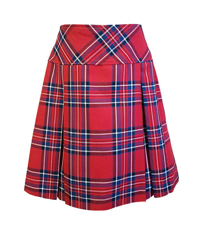 TARTAN TENNIS SKORT WITH BIKE SHORTS, ADJUSTABLE WAIST, 2901-41