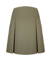 KHAKI TENNIS SKORT WITH BIKE SHORTS, ADJUSTABLE WAIST