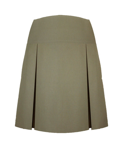 KHAKI ADJUSTABLE WAIST TENNIS SKIRT