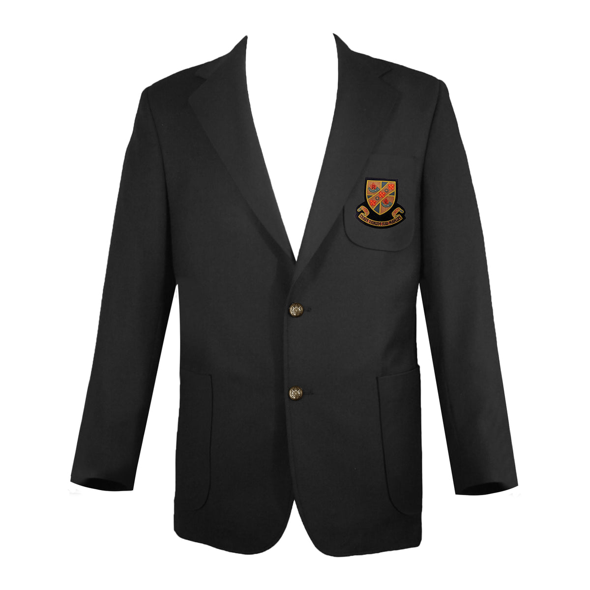 SHAWNIGAN LAKE BLAZER, HOPSACK, BRONZE BUTTONS, MENS