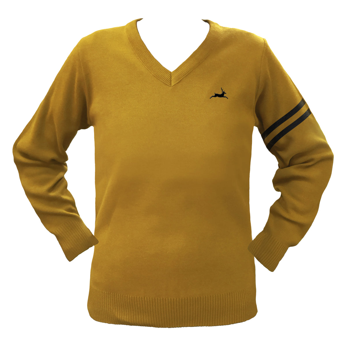 SHAWNIGAN LAKE PREFECT PULLOVER WITH ARM STRIPES, UP TO SIZE 32