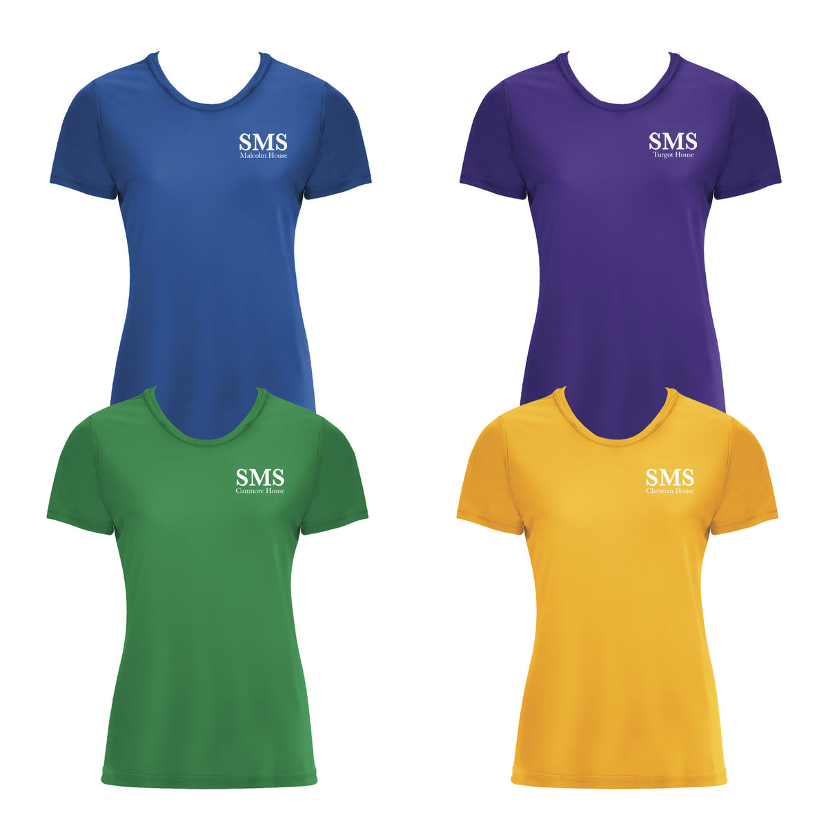 SMS HOUSE T-SHIRT, WICKING, LADIES