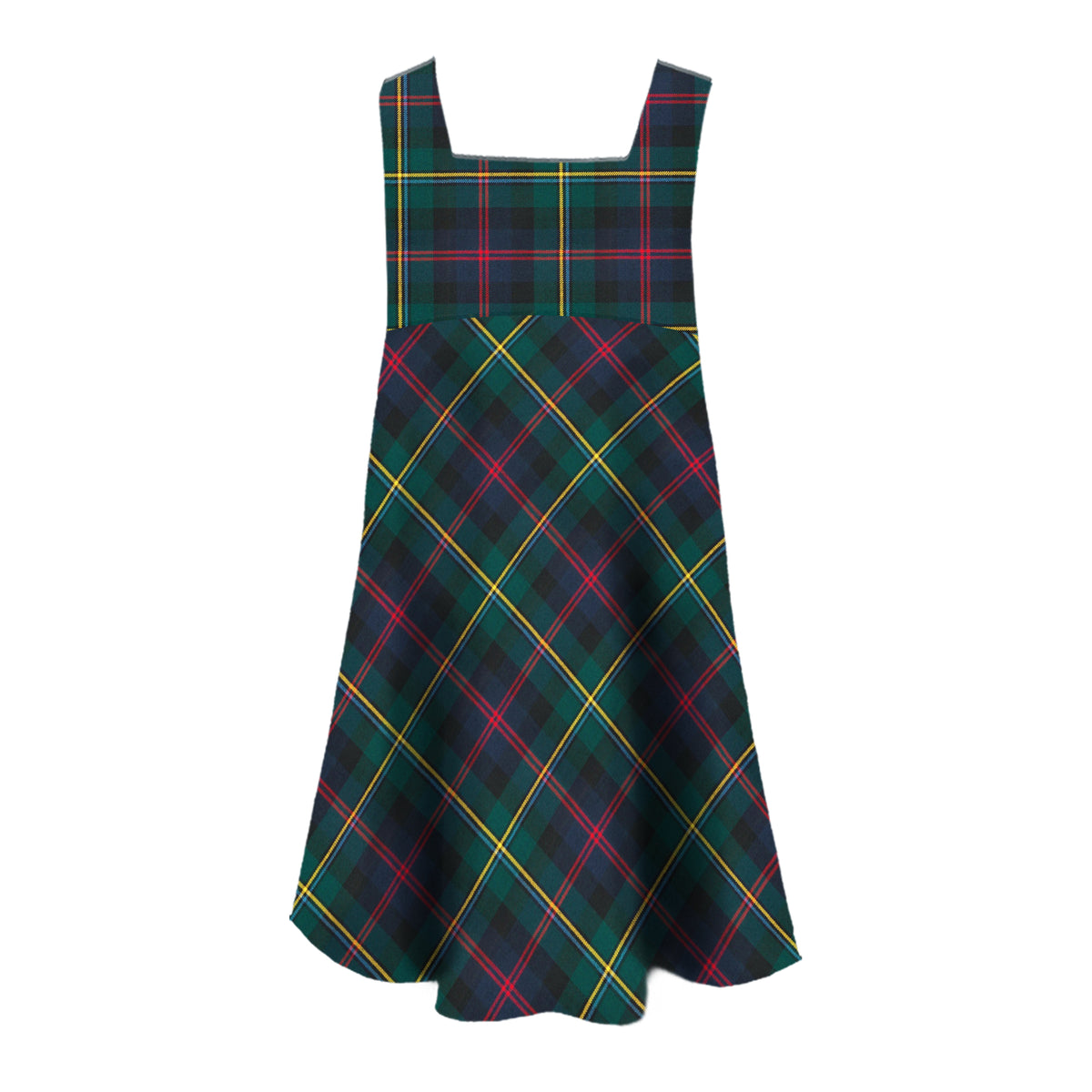TARTAN TUNIC, A-LINE WITH BUTTON ON THE SHOULDER, 2901-23