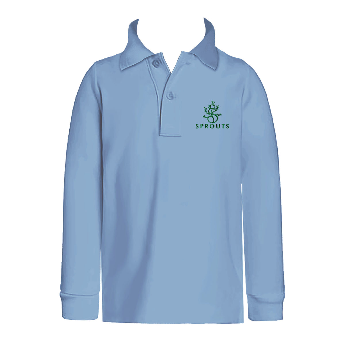 SPROUTS ACADEMY GOLF SHIRT, UNISEX, LONG SLEEVE, YOUTH