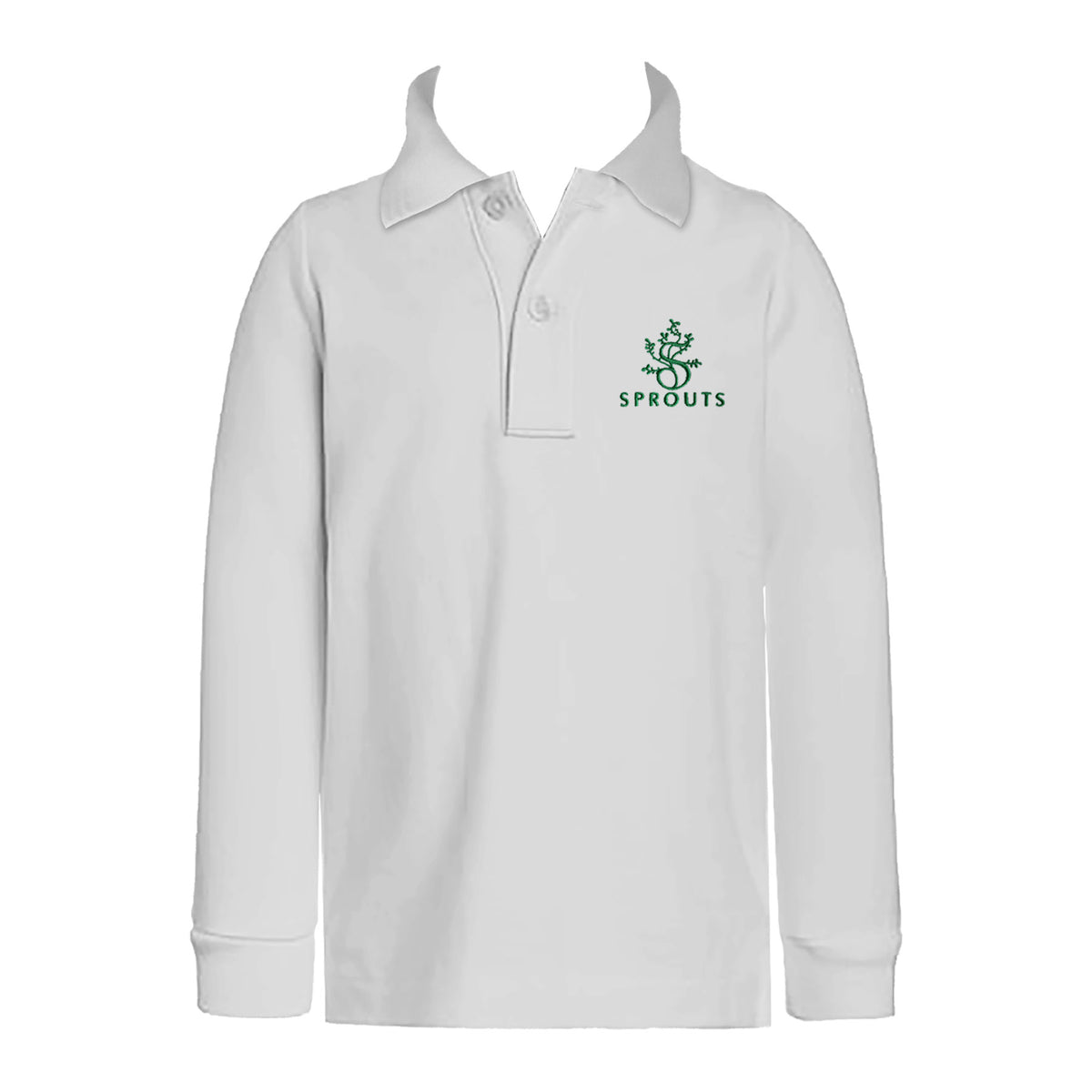 SPROUTS ACADEMY GOLF SHIRT, UNISEX, LONG SLEEVE, YOUTH