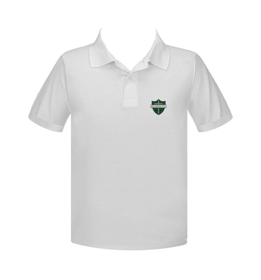 ST. PATRICK&#39;S MAPLE RIDGE GOLF SHIRT, UNISEX, SHORT SLEEVE, ADULT