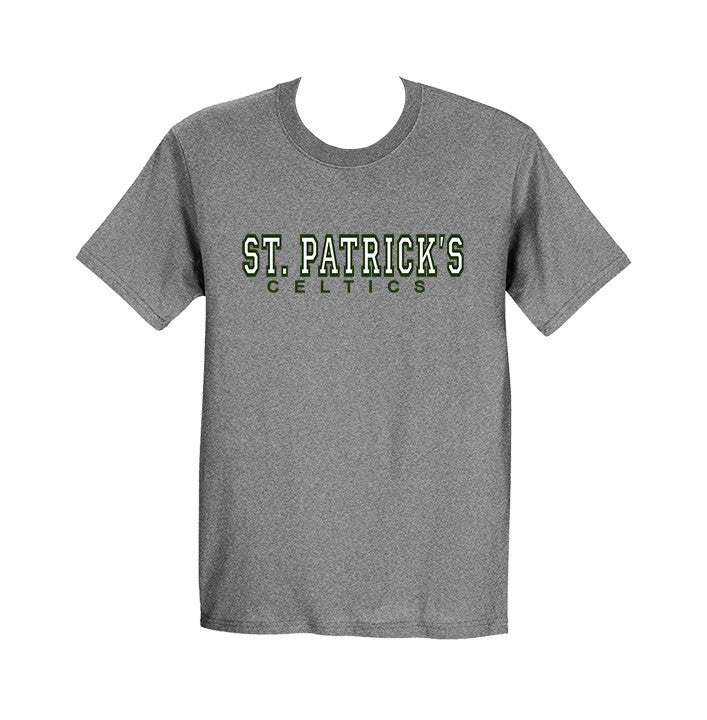 ST. PATRICK&#39;S MAPLE RIDGE GYM T-SHIRT, COTTON, ADULT