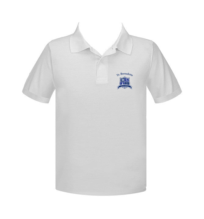 ST. BERNADETTE GOLF SHIRT, UNISEX, SHORT SLEEVE, YOUTH