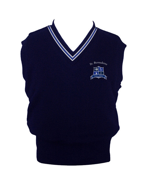 ST. BERNADETTE VEST WITH PIPING, UP TO SIZE 32