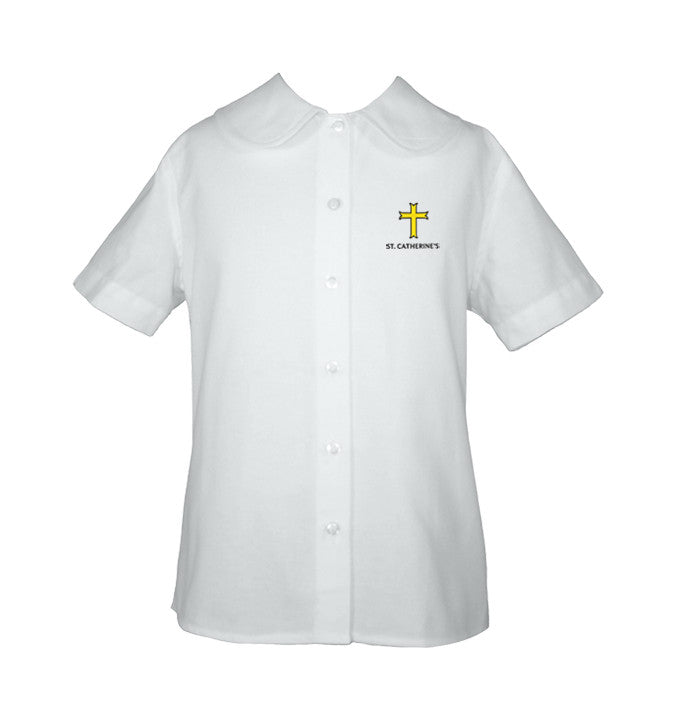 ST. CATHERINE&#39;S PETERPAN BLOUSE, SHORT SLEEVE