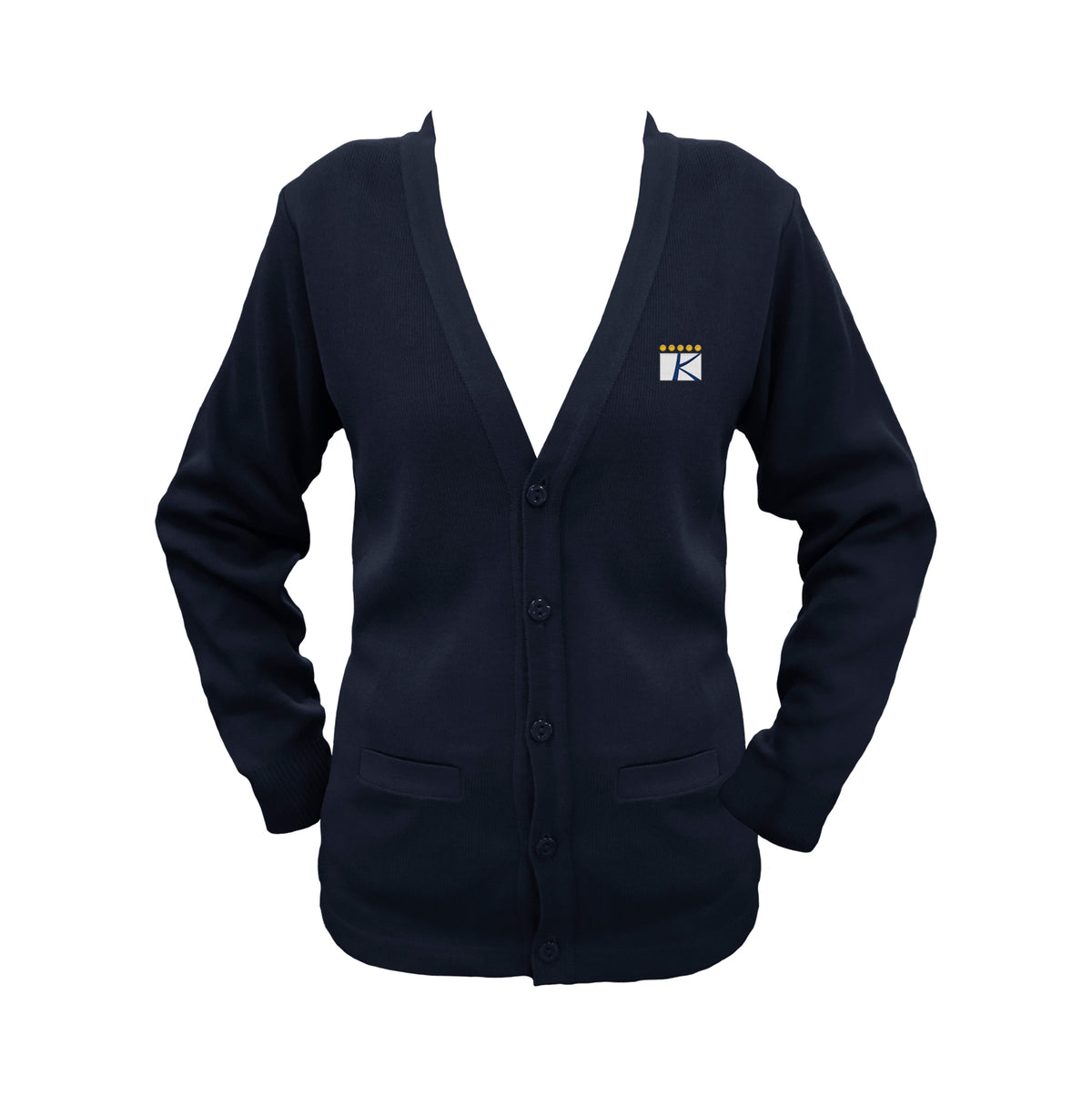 THE KING&#39;S SCHOOL CARDIGAN, UP TO SIZE 32