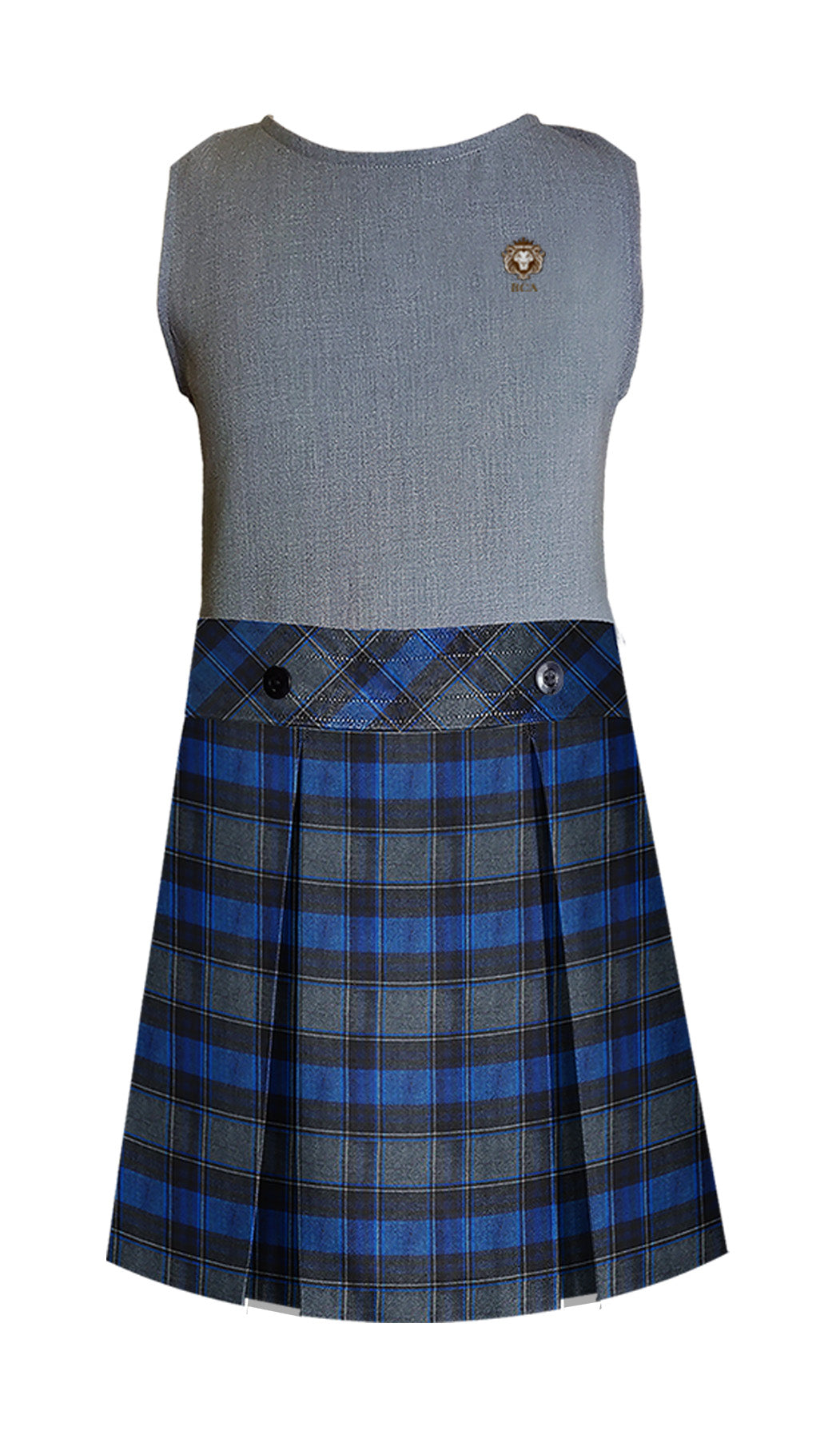 BIBLEWAY TUNIC WITH AN EXTRA TWO INCHES IN LENGTH, DROPWAIST WITH BUTTONS AND BACK ZIPPER