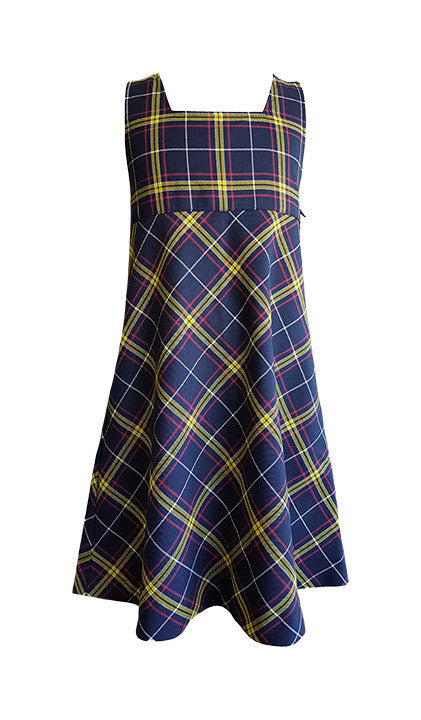 TARTAN TUNIC, A-LINE WITH BUTTON ON SHOULDER, 2901-30