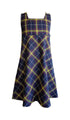 TARTAN TUNIC, A-LINE WITH BUTTON ON SHOULDER, 2901-30