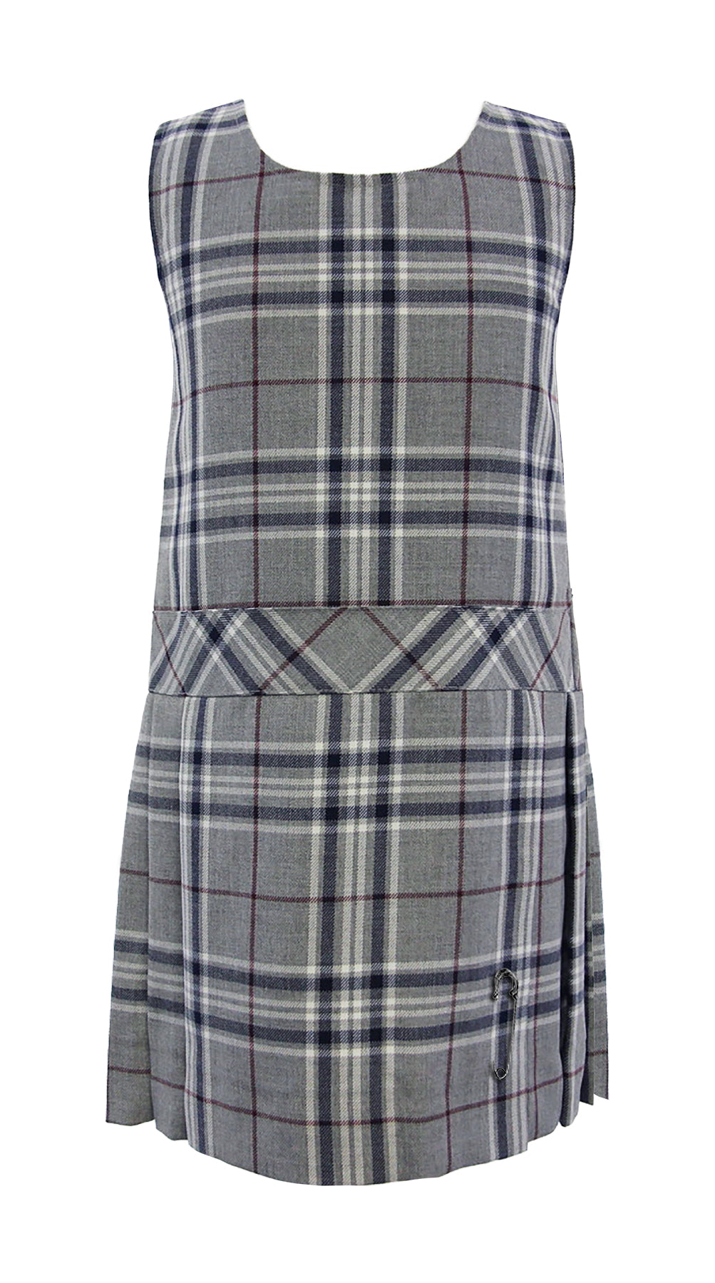 TARTAN TUNIC, FULL PLEAT DROPWAIST WITH BACK ZIPPER, 2901-11