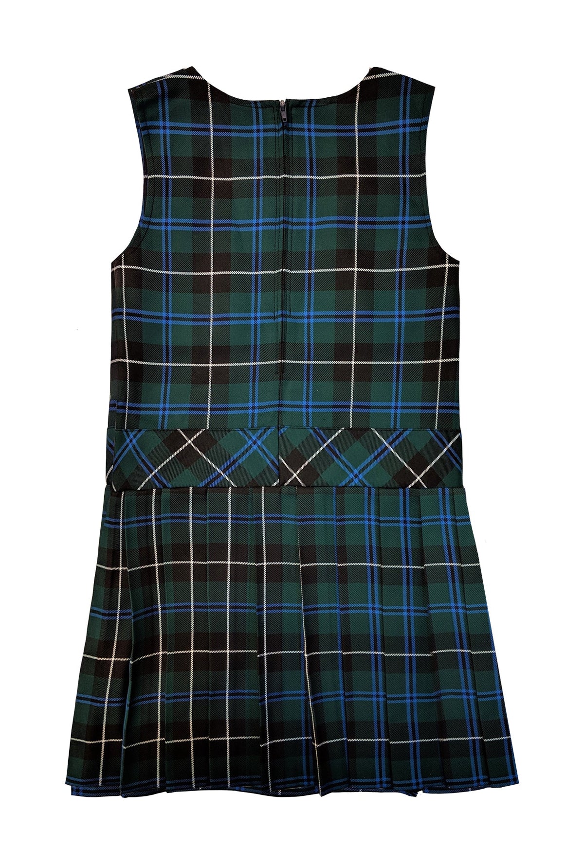 TARTAN TUNIC, FULL PLEAT DROPWAIST WITH FRINGE AND BACK ZIPPER, 2901-04