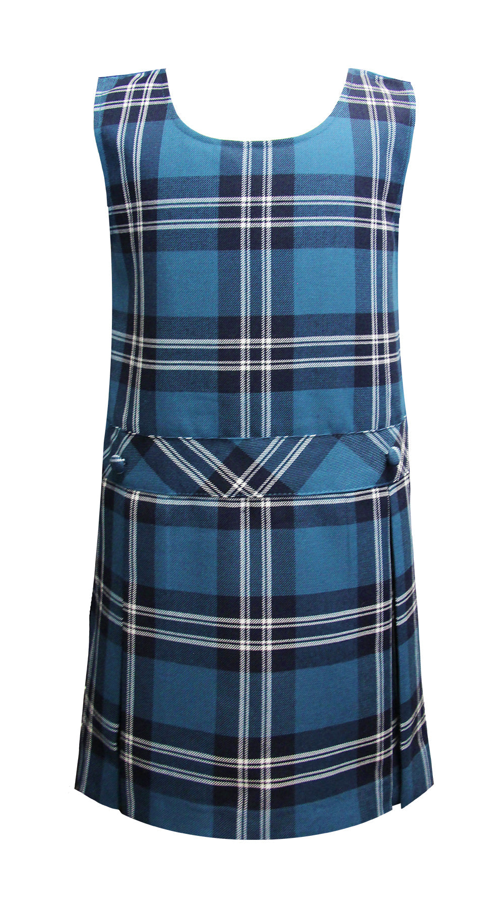 TARTAN TUNIC, DROPWAIST WITH BUTTONS, 2901-60
