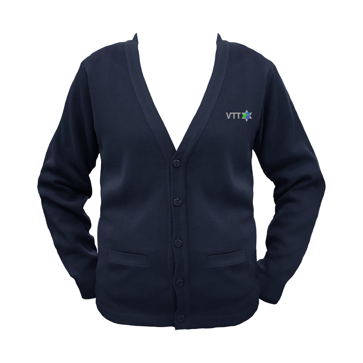 *TALMUD TORAH CARDIGAN, SIZE 34 AND UP