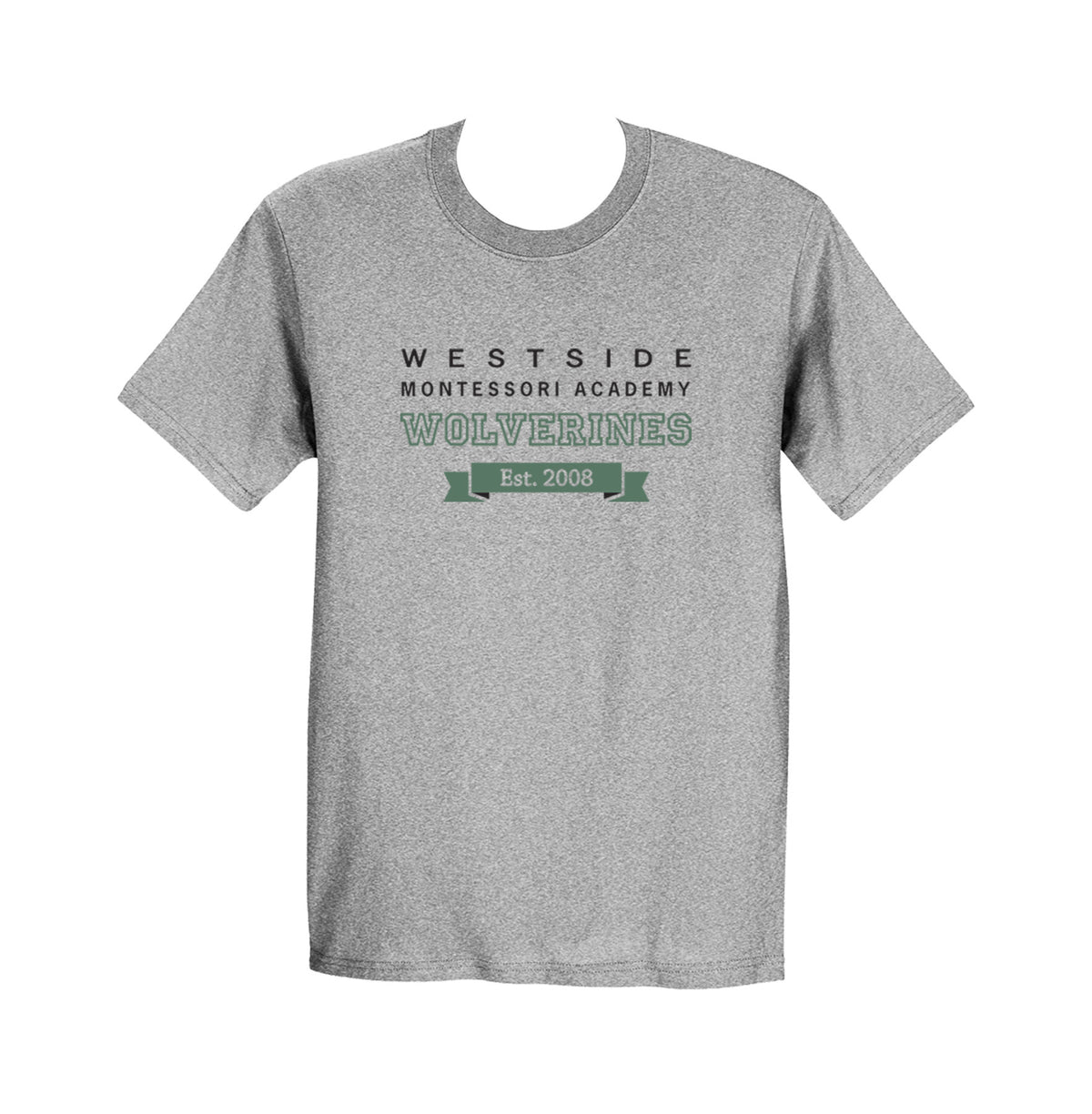 WESTSIDE MONTESSORI GYM T-SHIRT, COTTON, YOUTH